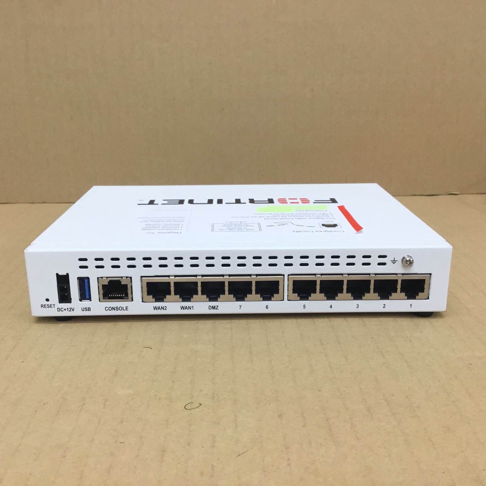 ＦＯＲＴＩＮＥＴ ファイアウォール FG-60E CloudKey 完全初期化済