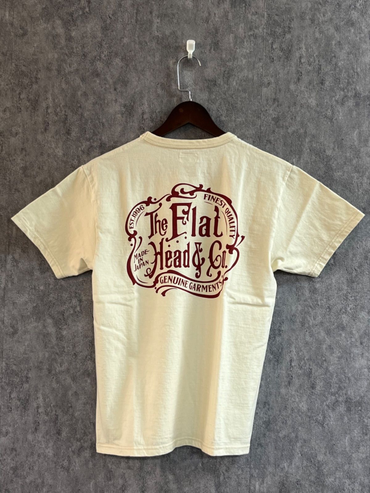 THE FLAT HEAD フラットヘッド 3本針の1本外し Tシャツ FN-THC-044