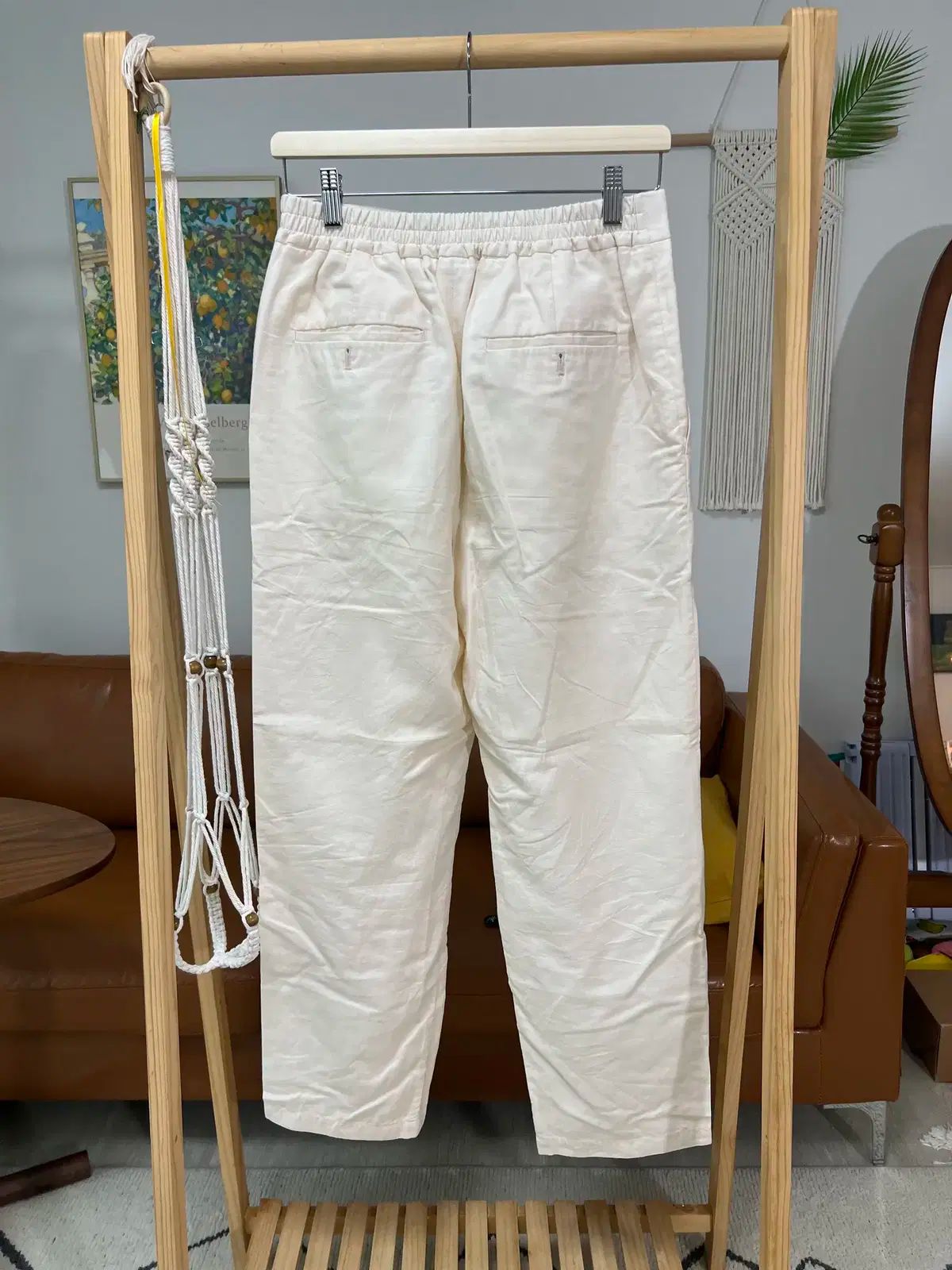 エドワードマックス リネン-コットン イージーパンツ 30