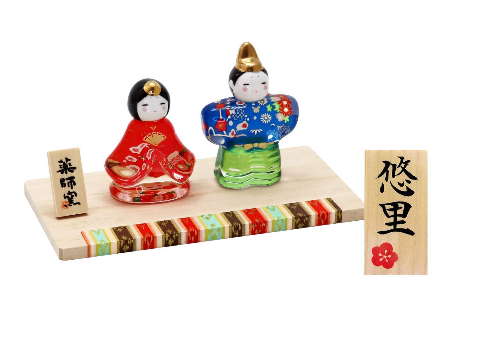 ちりめん細工 お花とまりとうさぎ雛の壁掛け下げ飾り（9下げ） 激安