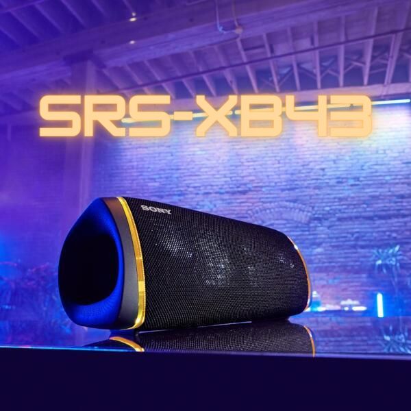 新しいブランド ソニー ワイヤレスポータブルスピーカー SRS-XB43 防水 防塵 防錆 Bluetooth 重低音モデル マイク付き  ライティング機能搭