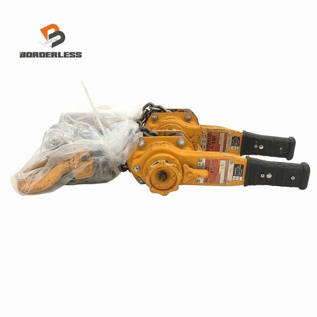 比較的 2点セット KITO キトー レバーブロック L5型 LB016 荷重1.6t 1.6トン 揚程1.5m レバーホイスト ガッチャ 荷締め116716