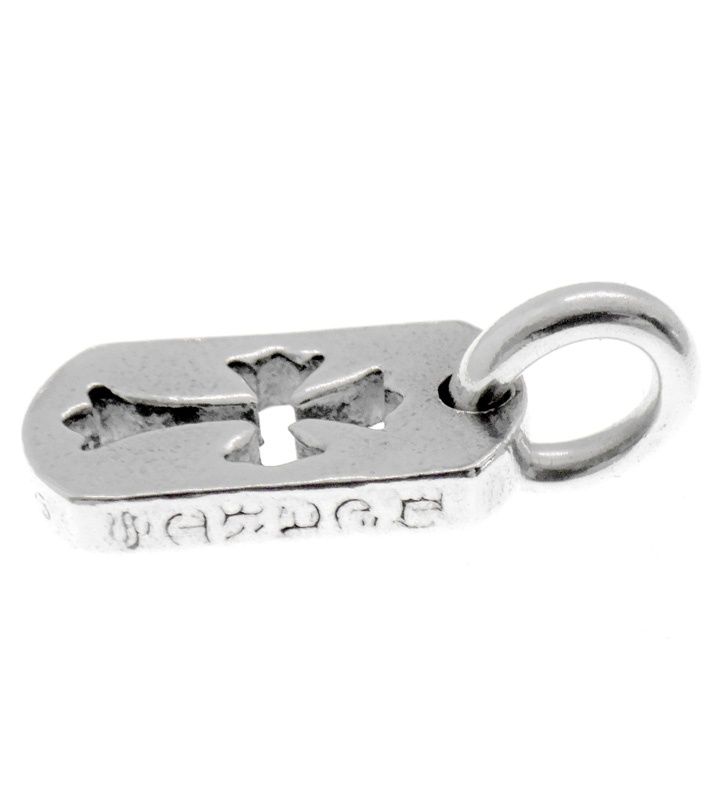 クロムハーツ CHROME HEARTS DT TNY CO CRS タイニー カットアウト CH クロス シルバー ドッグタグ ネックレス トップ w 24534 ネックレス アクセサリー