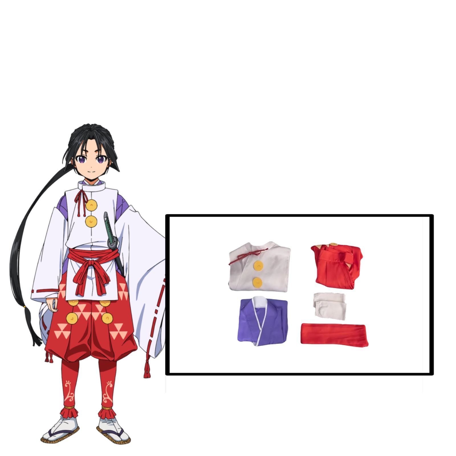 R*o様 新品未使用品 非売品 レア 逃げ若 コスプレ 北条時行 コスプレ衣装 逃げ上手の若君 北条時行 コスプレ衣装 - Costowns