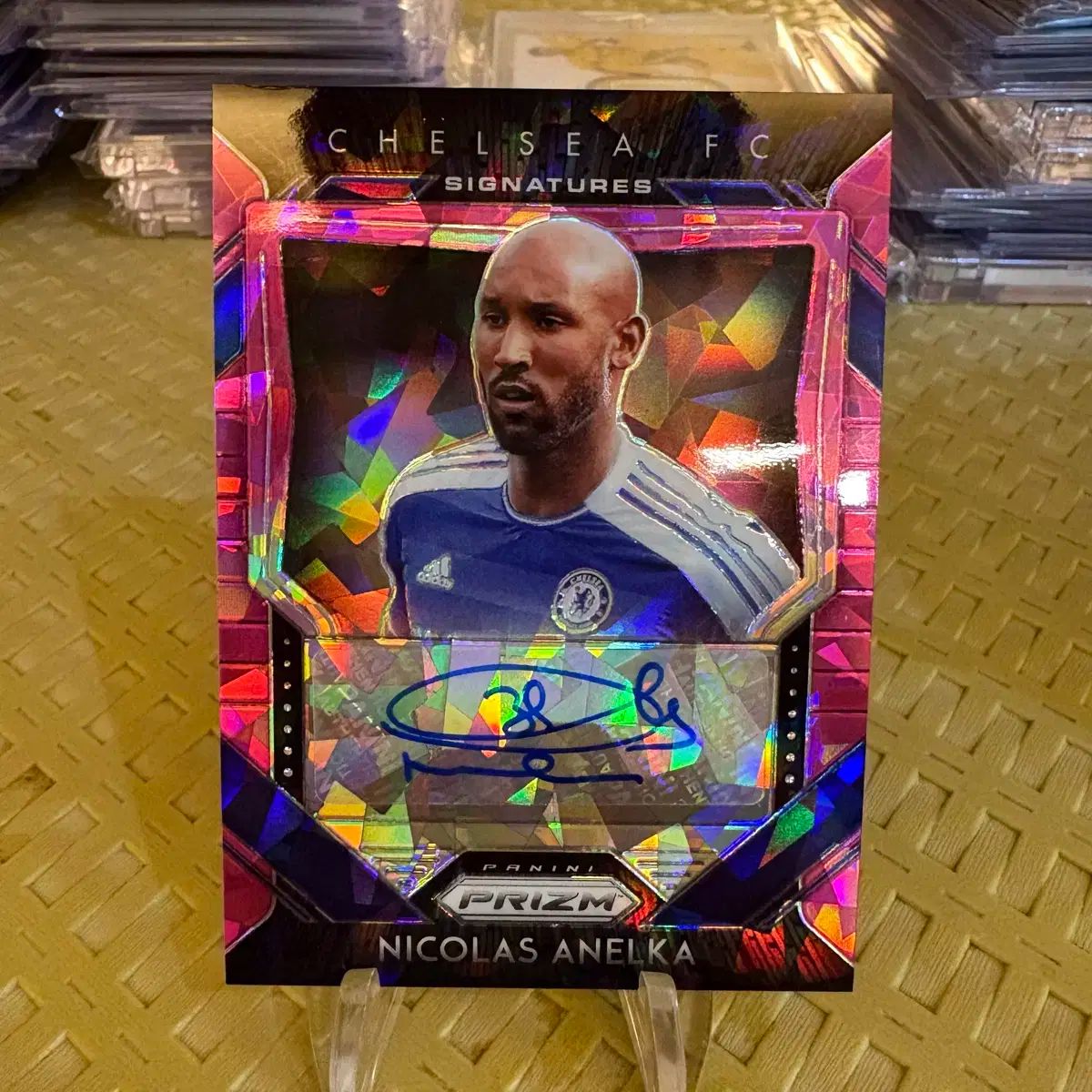 チェルシー ニコラス アネルカ ピンク クラック アイス オート カード