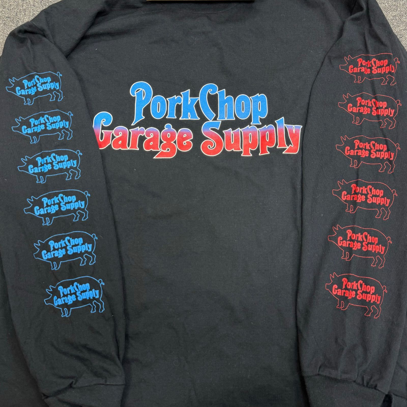 Porkchop Garage Supply ロングスリーブTシャツ PORKCHOP GARAGE SUPPLY ROUNDED L/S TEE プリント ロングスリーブ T