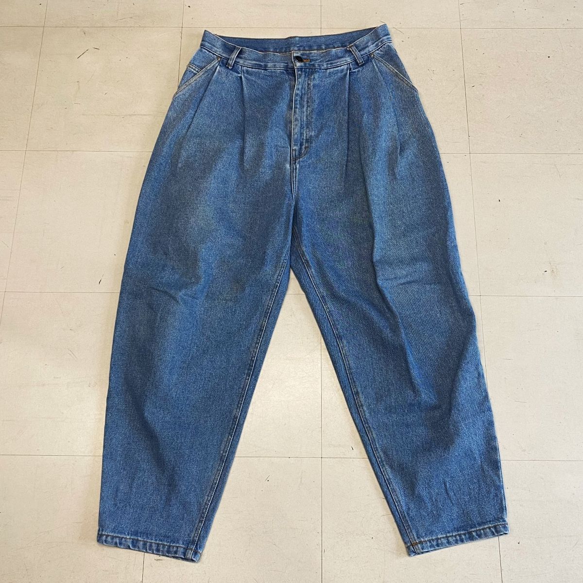HED MAYNER ヘドメイナー 20SS PLEATED DENIM デニムパンツ SIZE M 