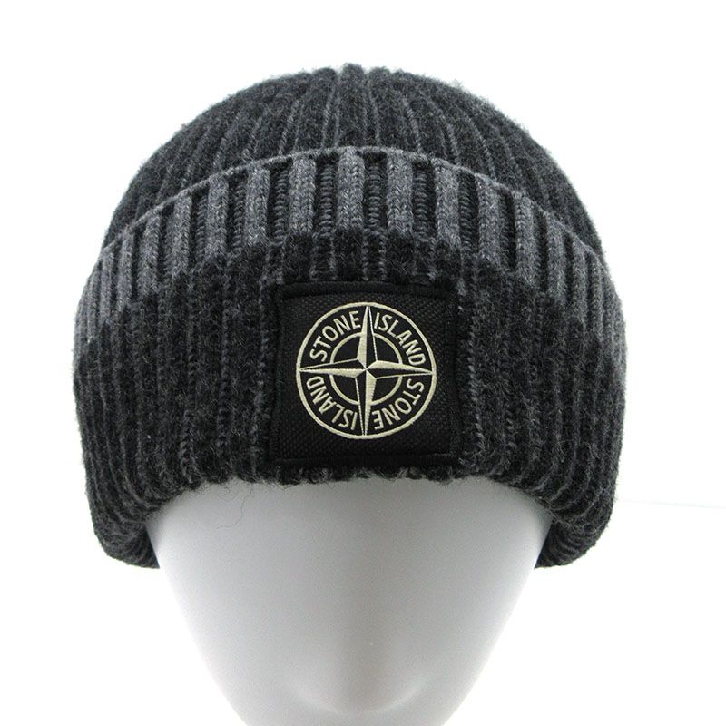 三重本店 STONE ISLAND ストーンアイランド ニットキャップ ワッチ ビーニー 8115N12C5 グレー 118