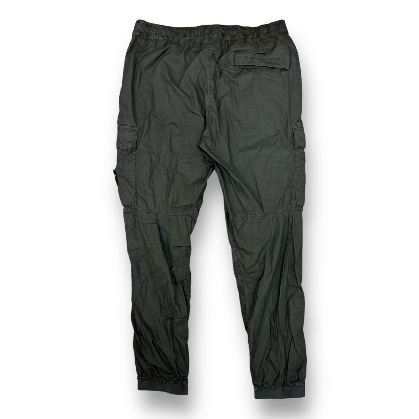 STONE ISLAND ガーメントダイストレッチテーパードカーゴパンツ