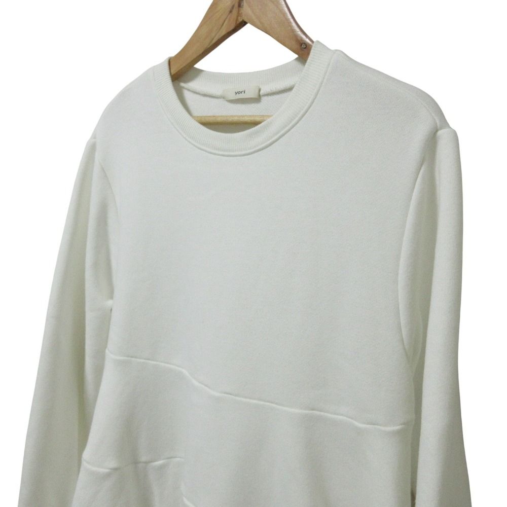 良品 24年商品 yori ヨリ フリル 裏毛 スウェット トレーナー トップス  