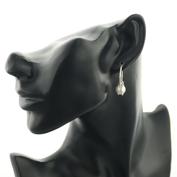 ティファニー ピアス 真珠 8.8mm/9.0mm ハードウェア フープ シルバー 925