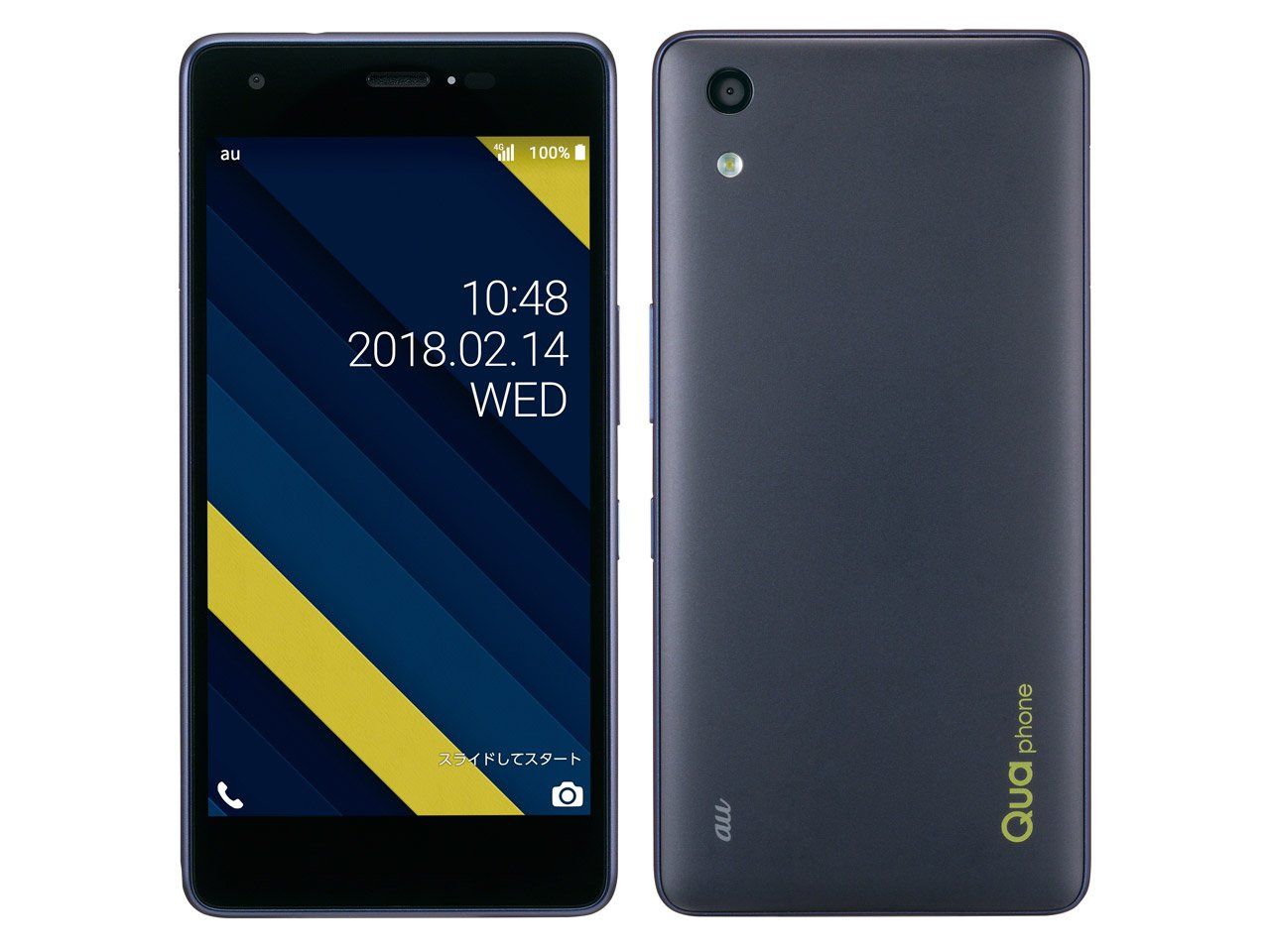 au Qua phone QZ KYV44 インディゴ 白ロム 