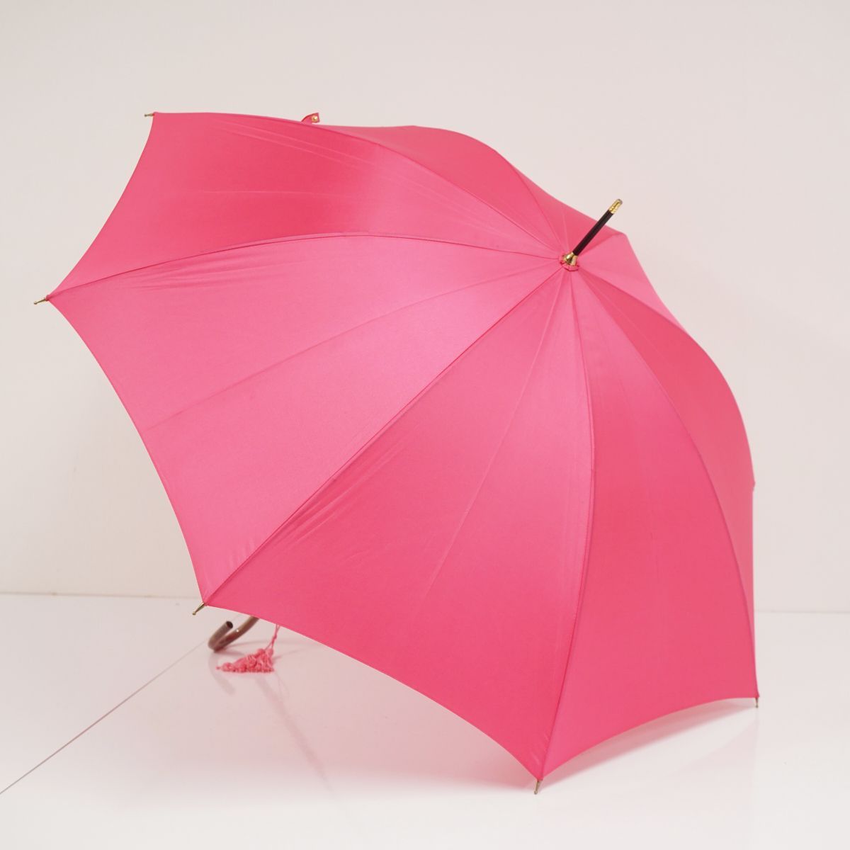 【未使用品】かさ工房 WAKAO ワカオ 傘 55㎝ ピンク WAKAO ワカオ 雨傘 長傘 レディース 軽量 防水 撥水加工 天然