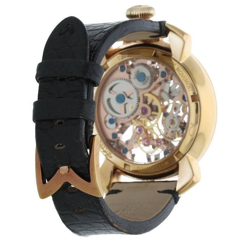 ガガミラノ マヌアーレ48 スケルトン 5310.02 メンズ僅かなダメージ針 - 腕時計(アナログ)