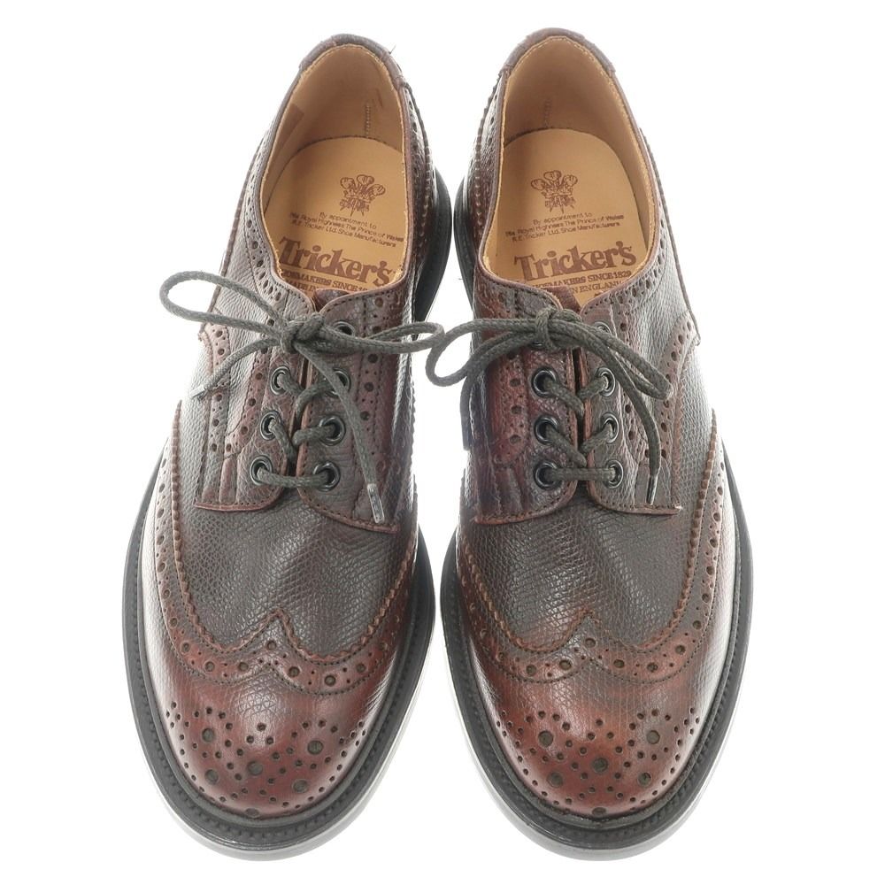 中古】【未使用】トリッカーズ Tricker's バートン 型押しレザー