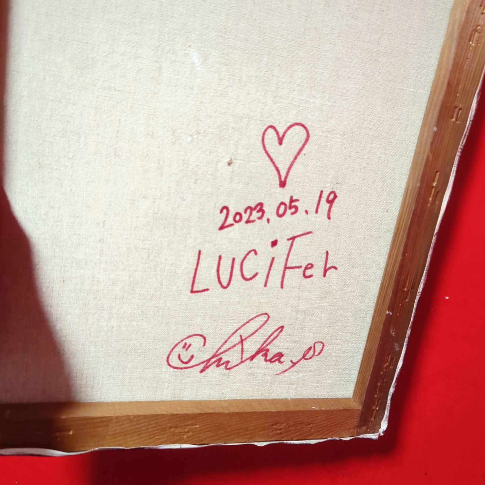 F8号/一点物/SALE】LUCiFer（ルシファー）現代アート イラスト