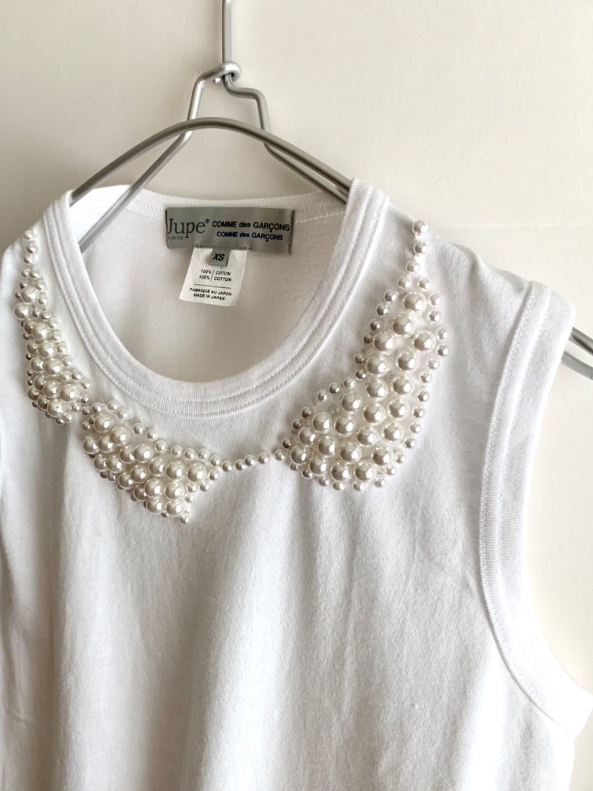 Jupe BY JACKIE × COMME des GARCONS パールデザイン Tシャツ  
