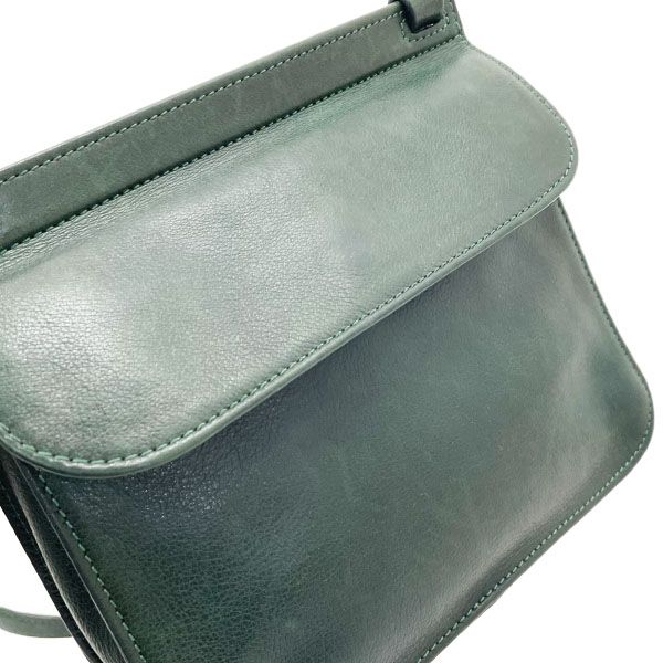 ロンシャン ショルダーバッグ レザー ミニショルダーバッグ 革 グリーン 緑 LONGCHAMP ミニバッグ ポシェット クロスボディー 斜め掛け バッグ バック カバン 鞄 【中古】 ロンシャン ショルダーバッグ レザー ミニショルダーバッグ 革