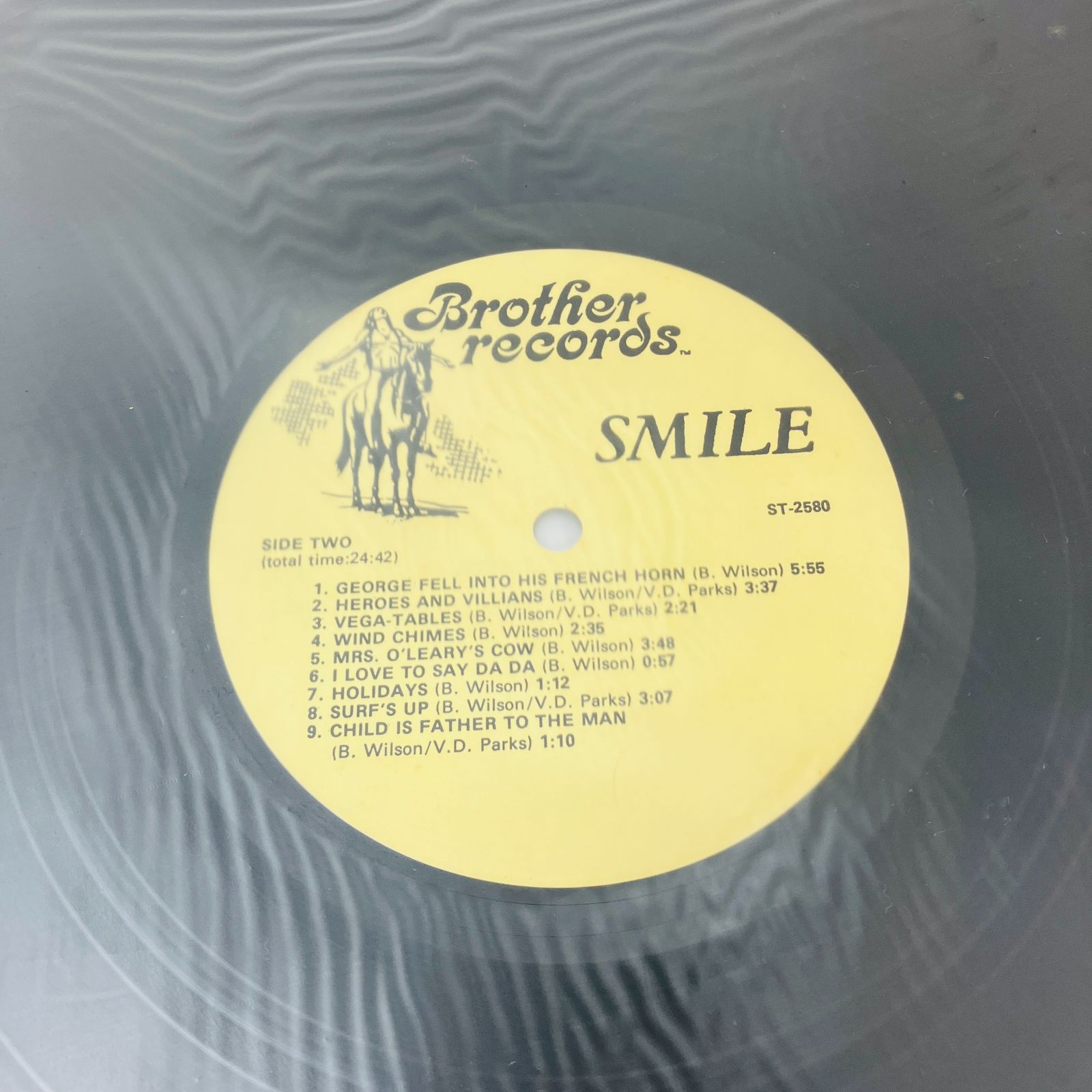 未開封LP ◆ ブライアン・ウィルソン　スマイル　ビーチ・ボーイズ A【LP レコード】The Beach Boys ビーチ・ボーイズ SMILE
