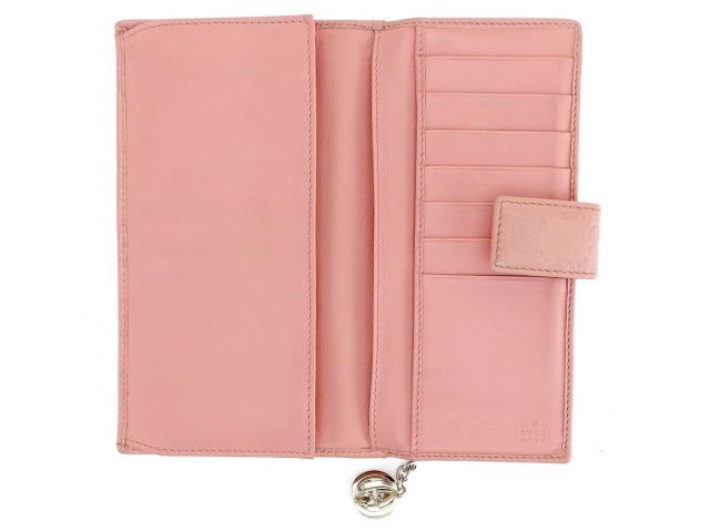 GUCCI グッチ 財布 ラウンドファスナー ピンク ケース グッチ GUCCI 長財布 ラウンドファスナー レディース プチ マーモント