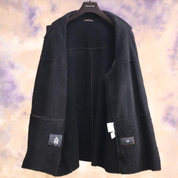 本物 超美品 アルフレッドダンヒル 最高級仔羊革エンボスDAレザー