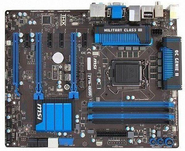 MSI Z77A-GD55 LGA 1155 Intel Z77 HDMI SATA 6Gb/s USB 3.0 ATX