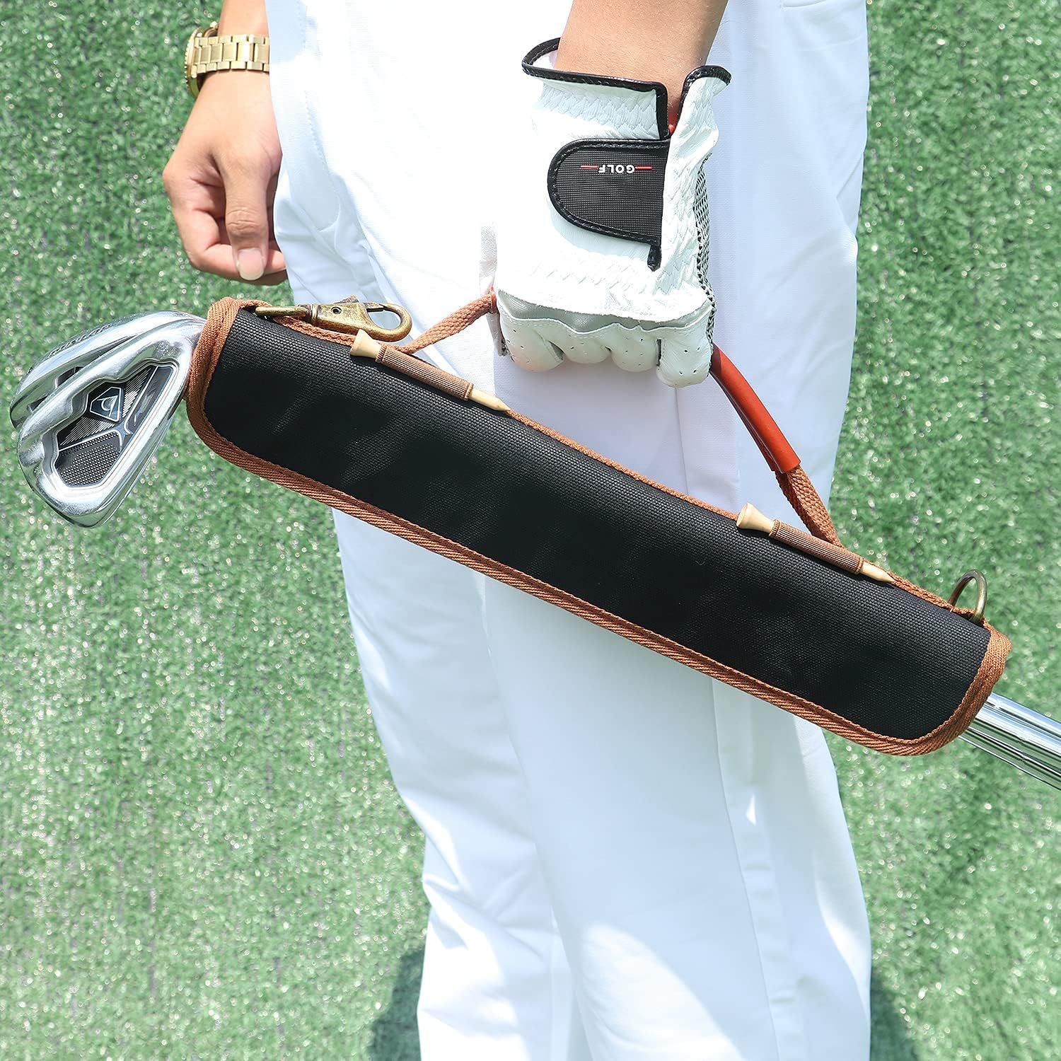 ゴルフ クラブ ホルダー ケース 6本 収納 携帯 バッグ 軽量 コンパクト