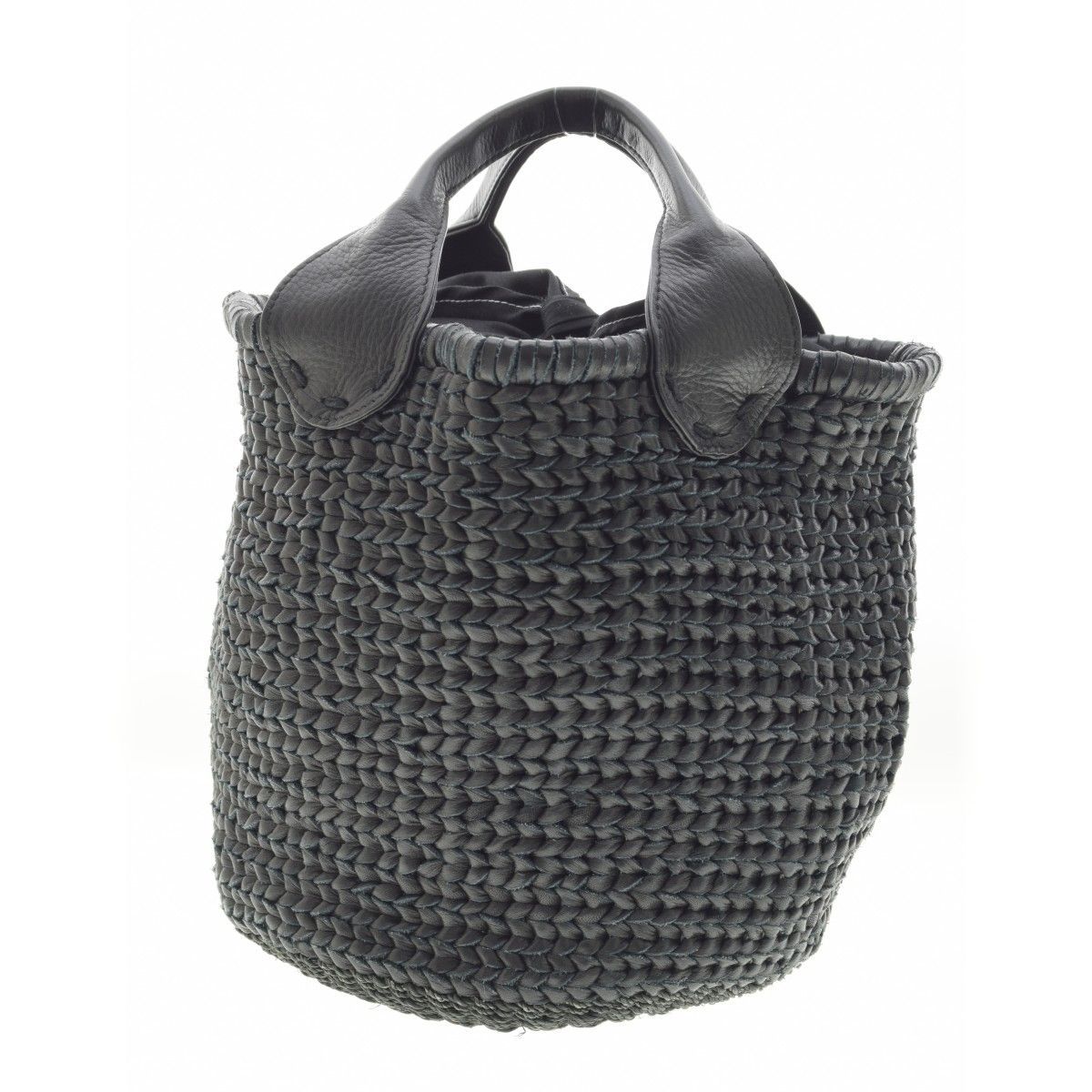 美品POMTATAメッシュトートバッグレザー - メルカリ