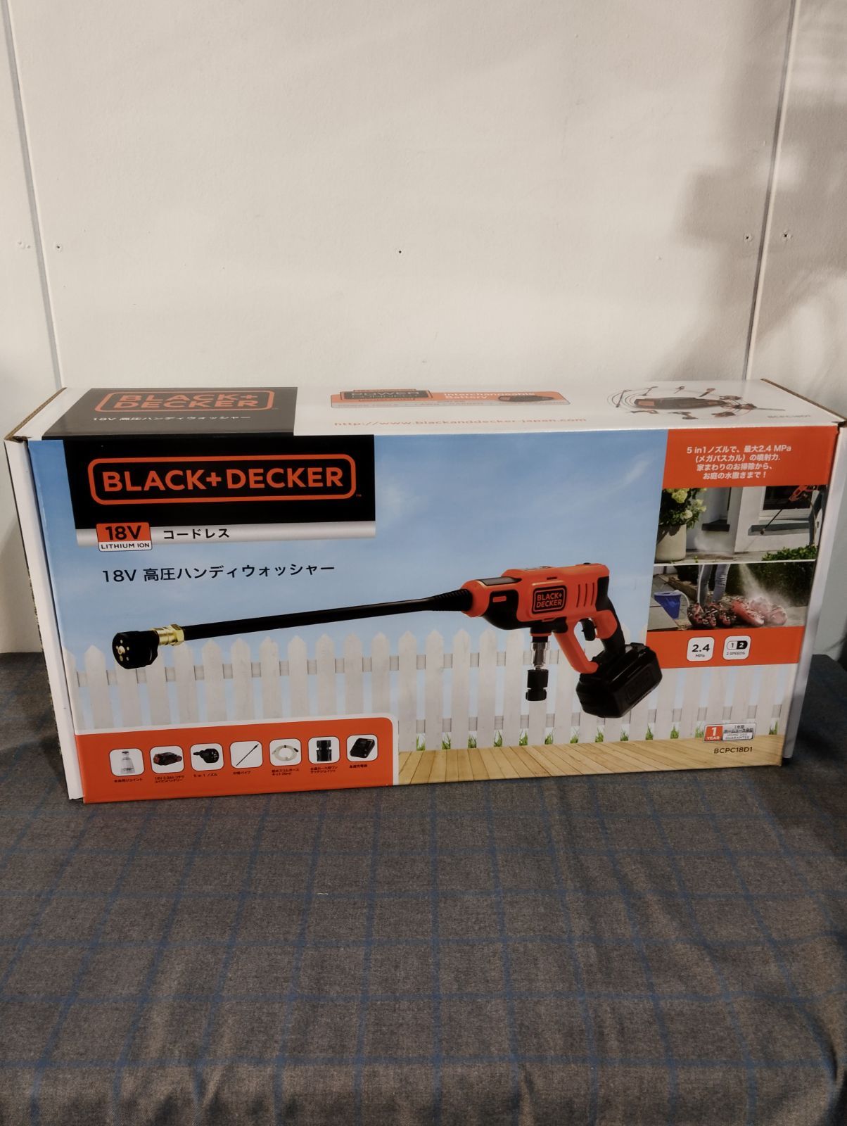 ブラックアンドデッカー BCPC18D1 充電式高圧洗浄機 ブラックアンド