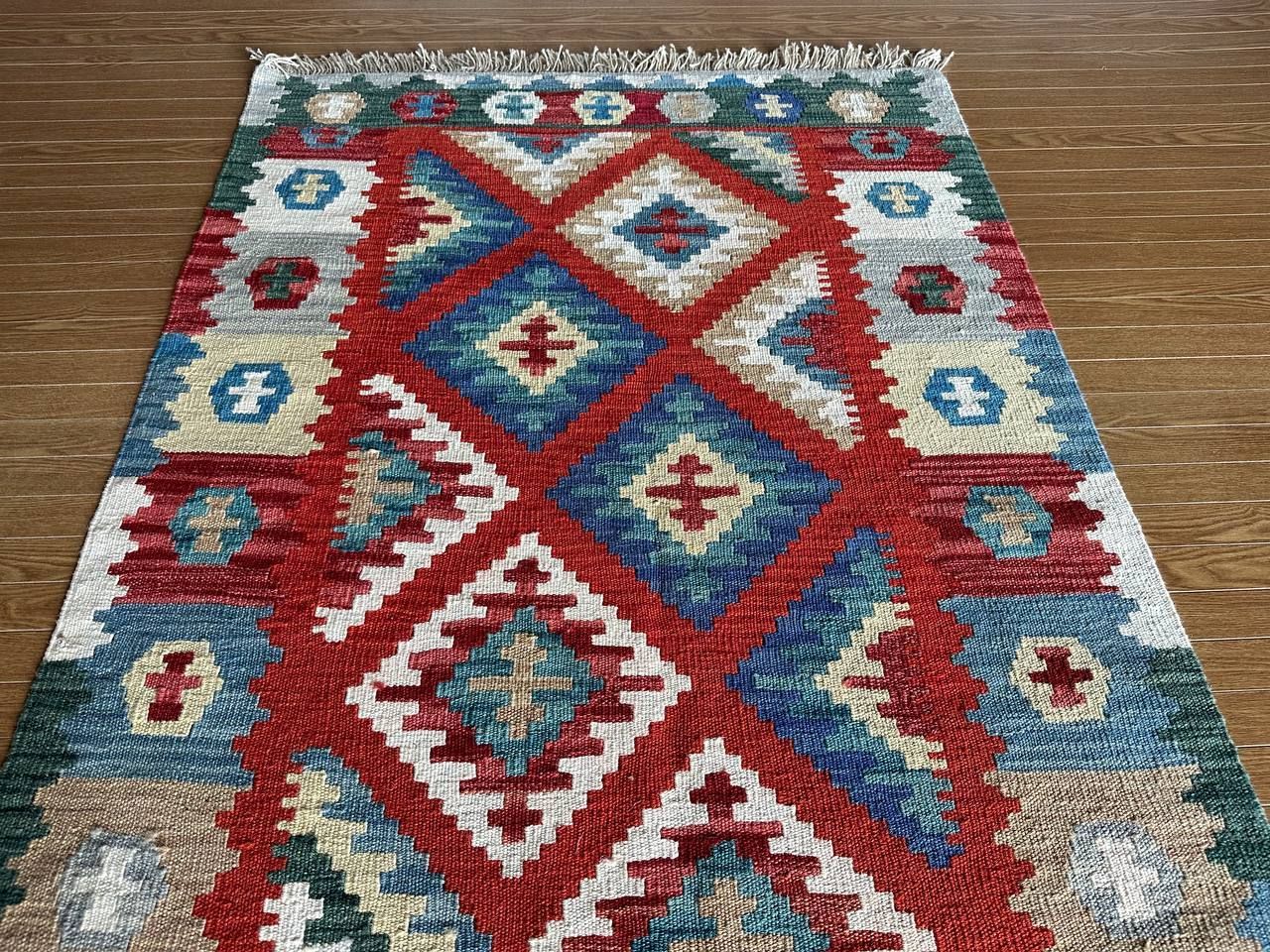 158×103】イラン直輸入☆シーラーズ産キリム・KILIM□2995-24-H - メルカリ