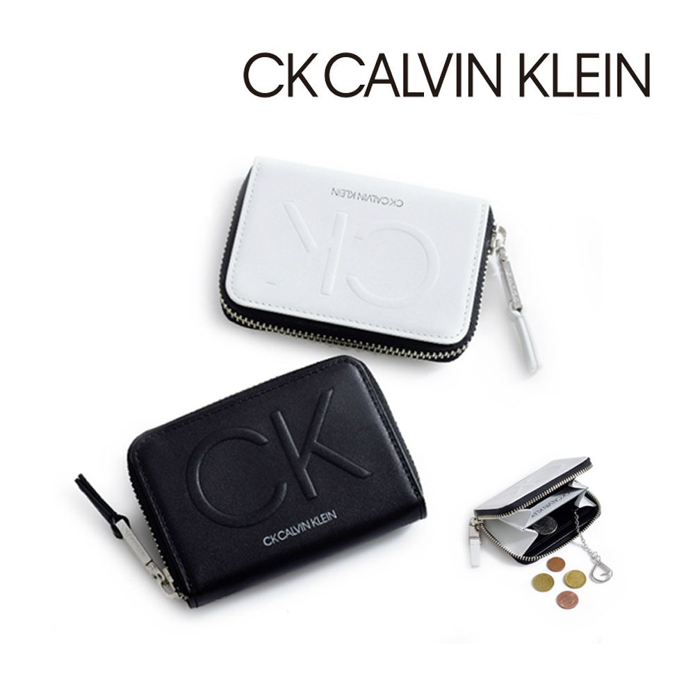 カルバンクライン 財布 ミニ財布 小銭入れ コイン CK CALVIN 革 - メルカリ