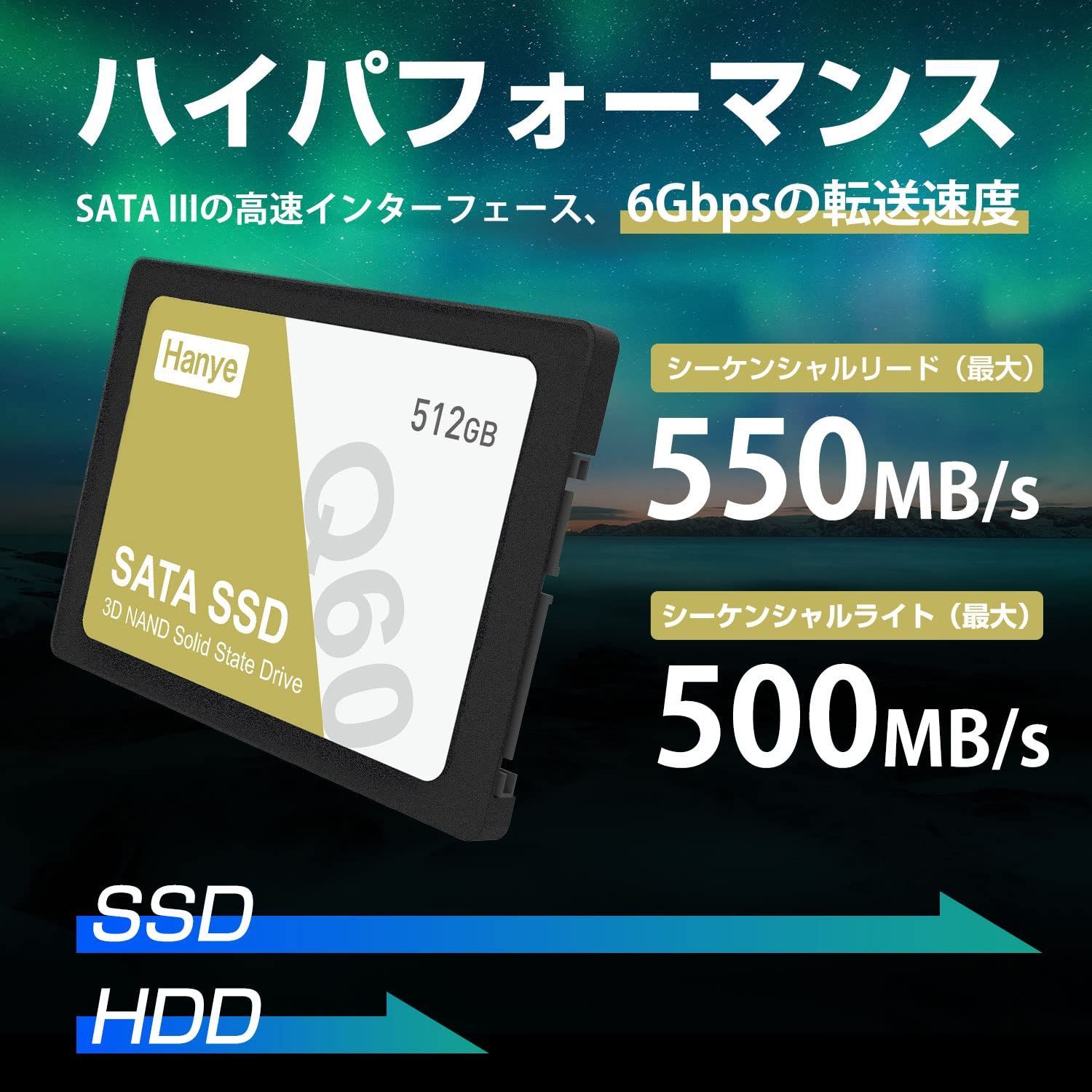 新品 正規代理店品 550MB/s 6Gb/s SATAIII NAND採用 3D 7mm 2.5インチ