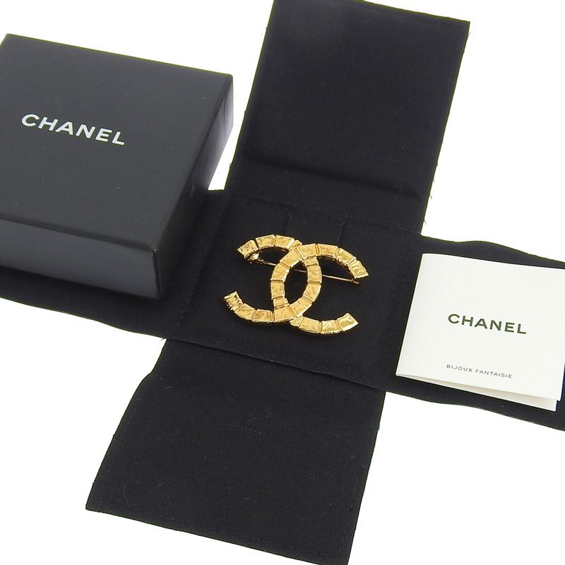 シャネル CHANEL ブローチ ココマーク GP ゴールド色 B22A 中古 新入荷  
