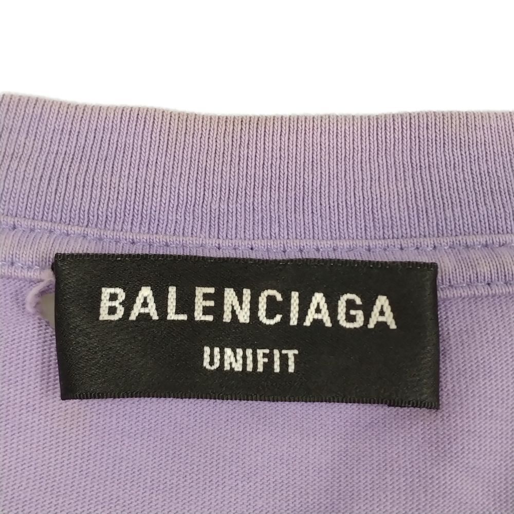 BALENCIAGA バレンシアガ 2021.651795 デストロイ加工 ロゴTシャツ  