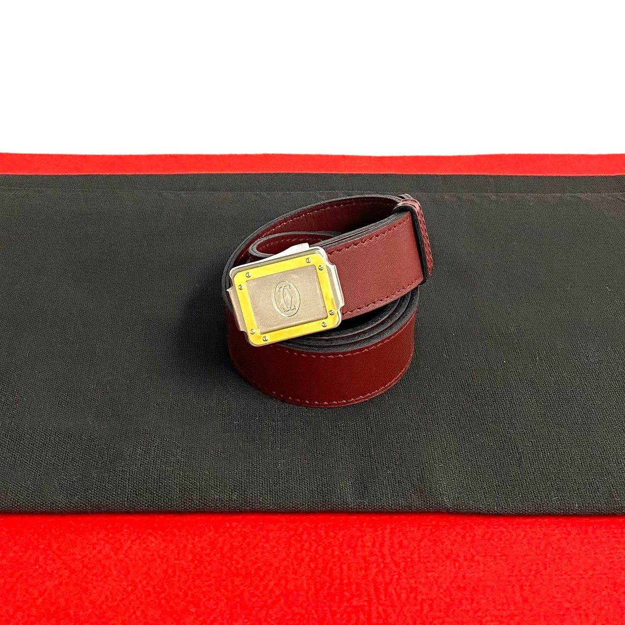 カルティエ　ベルト　レザー　ボルドー　マストライン　ロゴ金具 楽天市場】【新品未使用品】Cartier カルティエ マスト C ドゥ