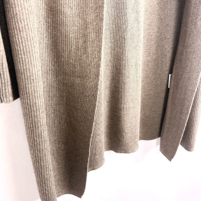 【新品未使用】BARNEYS NEW YORK カーディガン　ベージュ バーニーズニューヨーク BARNEYS NEW YORK リブニット