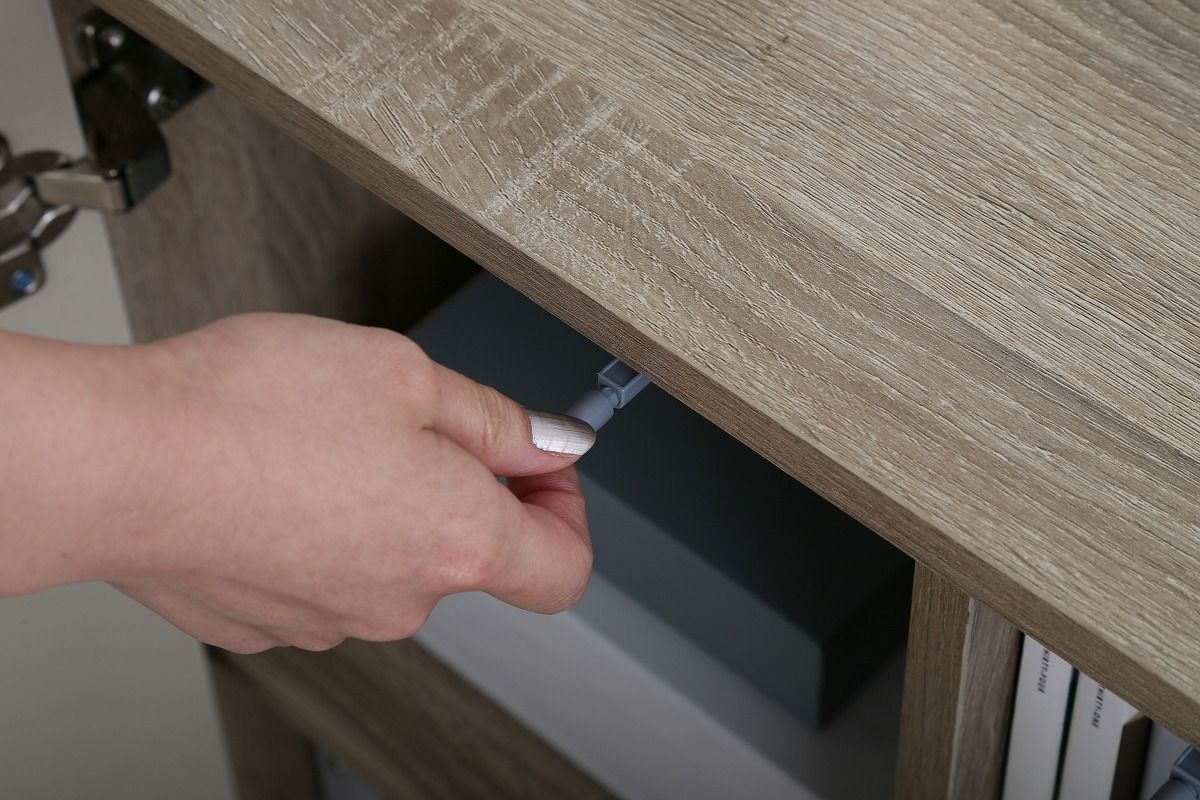 幅96cm】 Erin バイカラーキャビネット