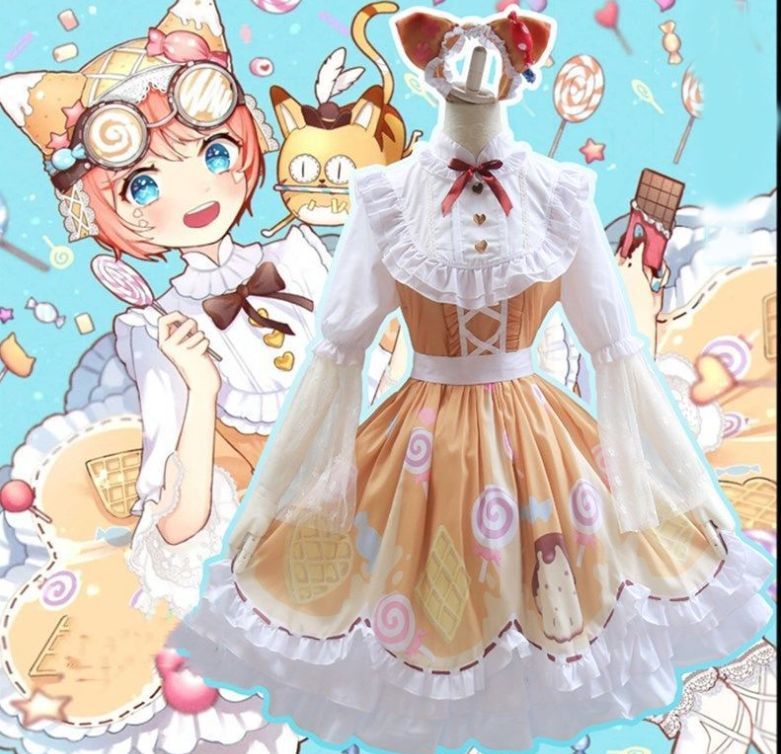 第五人格 機械技師 キャンディガール コスプレ 全セット ロリータ衣装 メイド服 cosplay ハロウィン 学園祭 忘年会 漫遊展 撮影用