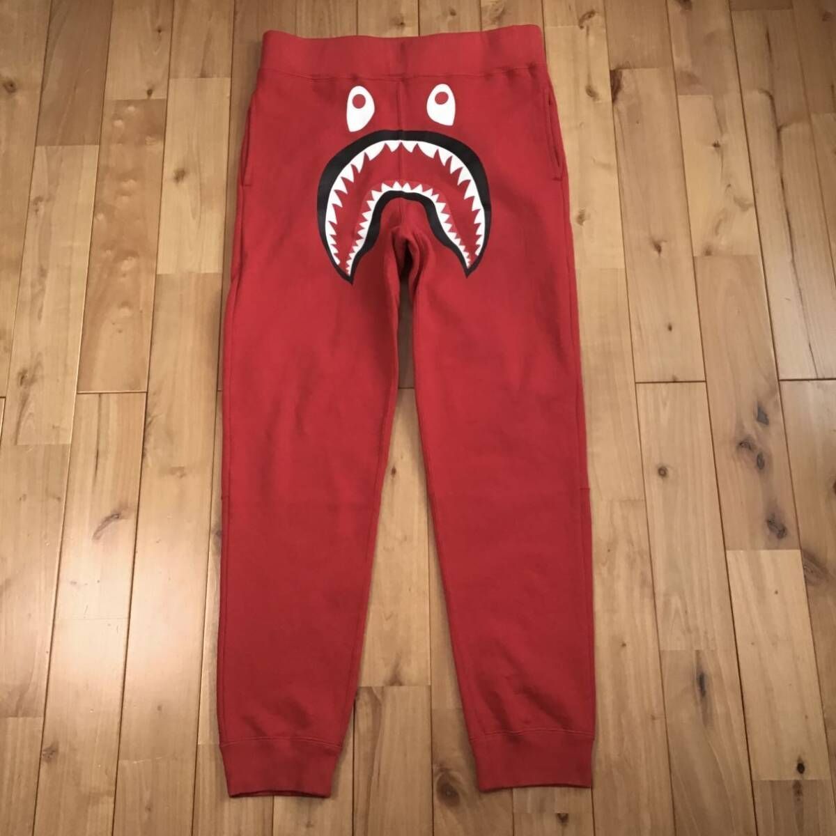 シャーク スウェットパンツ Mサイズ Red camo × Red shark pants a 