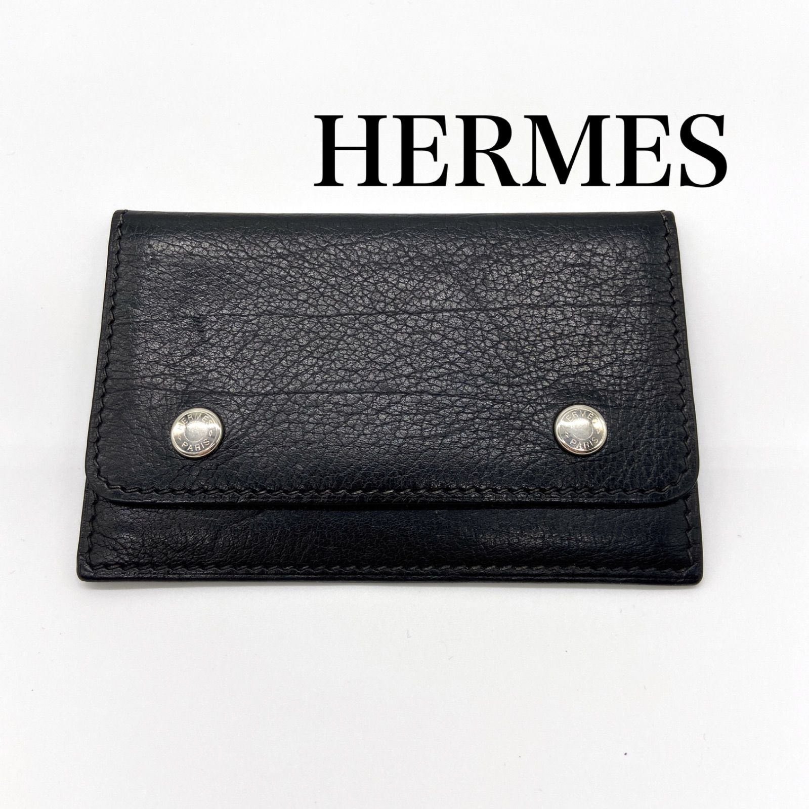かな 　HERMES エルメス　名刺入れ HERMES エルメス カードケース 名刺入れ 本革 - メルカリ