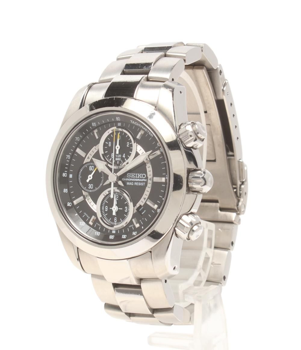SEIKO メンズ腕時計 クロノグラフ 7T92-0DJ0 美品 SEIKO メンズ腕時計 