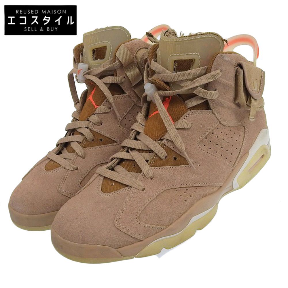 NIKE ナイキ ×トラヴィススコット エアジョーダン6 スニーカー シューズ メンズ ブラウン 29cm DH0690-200 11 US