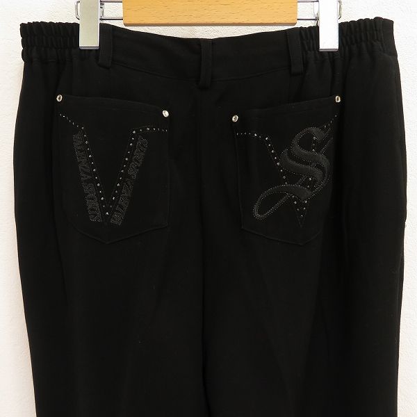 (美品)バレンザ 44 a バレンザスポーツ VALENZA SPORTS パンツ 44 黒 ブラック