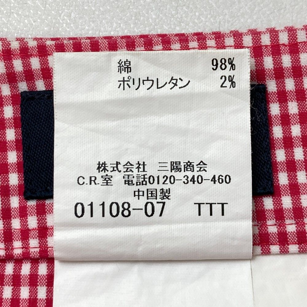 サイズ：9 BURBERRY GOLF バーバリーゴルフ コットン混 ストレッチ