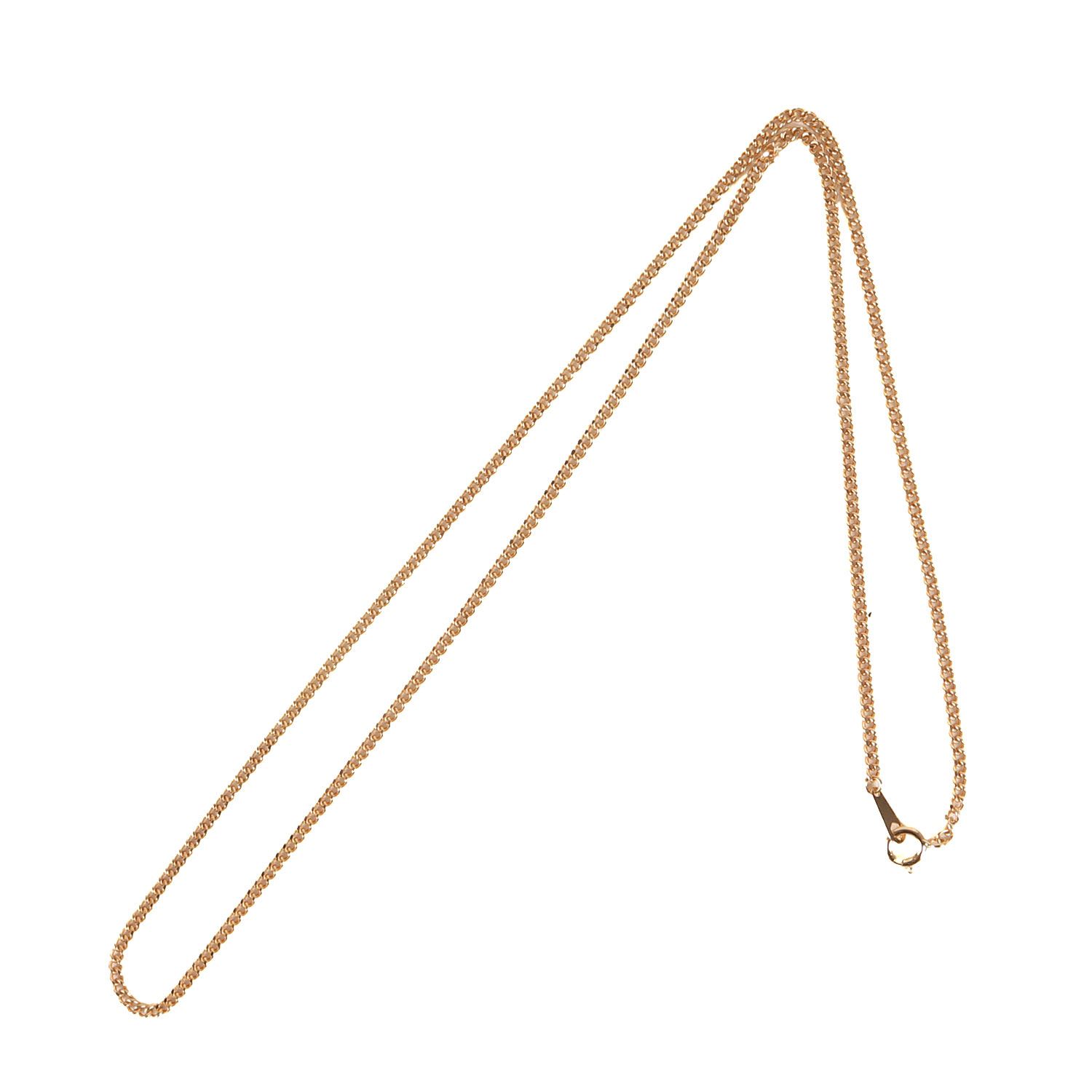 【美品】NO BRAND JEWELRY ジュエリー K18 ゴールド チェーン ネックレス ゴールド サイズ:約44cm アクセサリー ファッション アイテム 小物【ユニセックス】