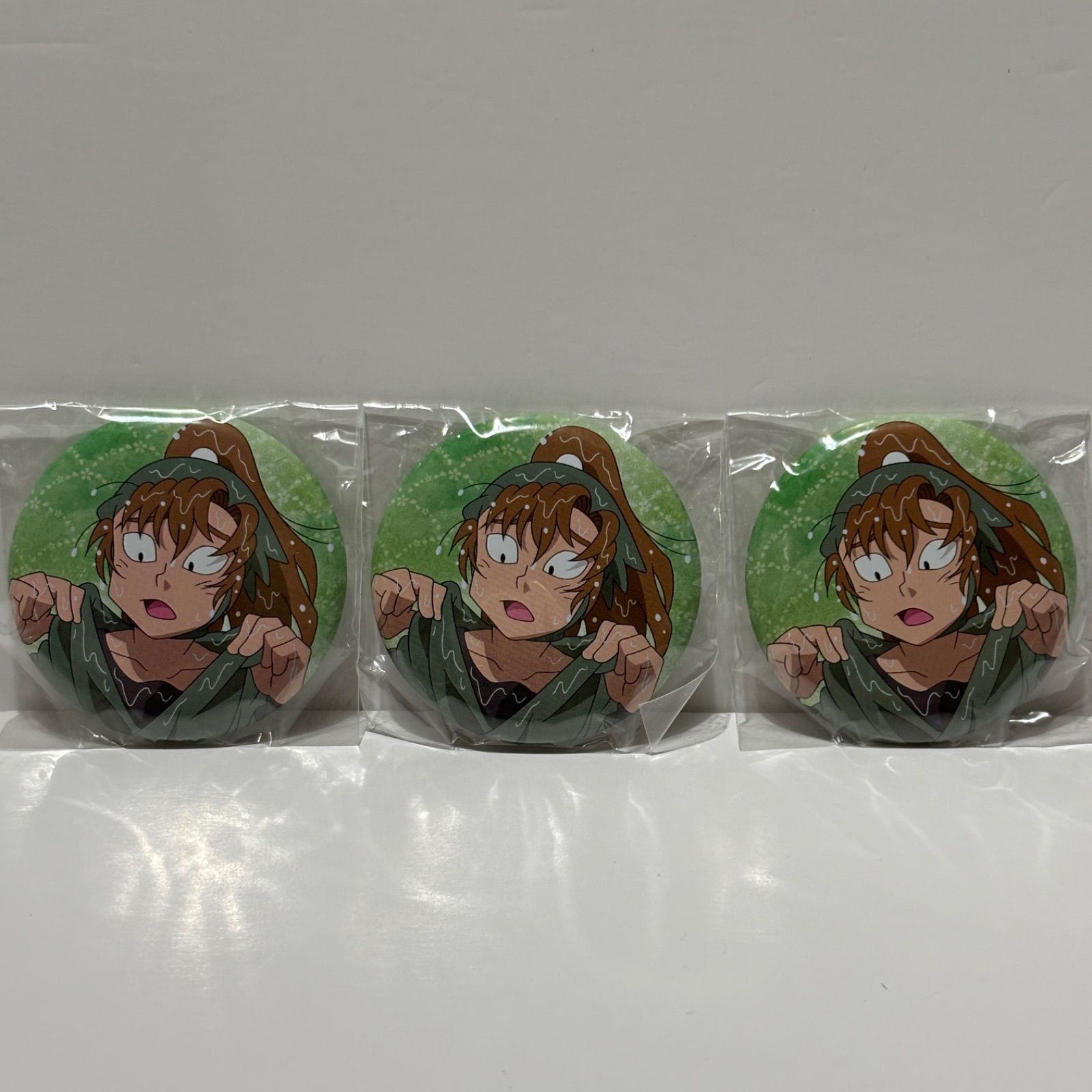 忍たま乱太郎 アニカプ雨濡れ 缶バッジ 善法寺伊作【3個セット