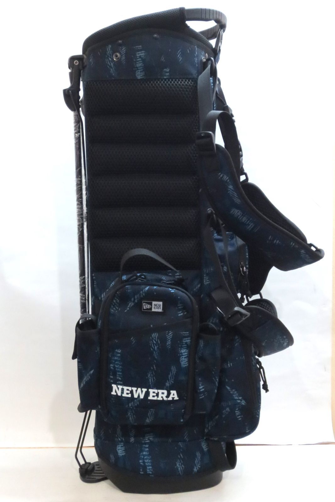 新品★ニューエラ★NEW ERA★スタンド キャディバッグ★ベーシック ポーチ付き★9型 3.3kg★【14110173】ブラッシュタイガーカモネイビー