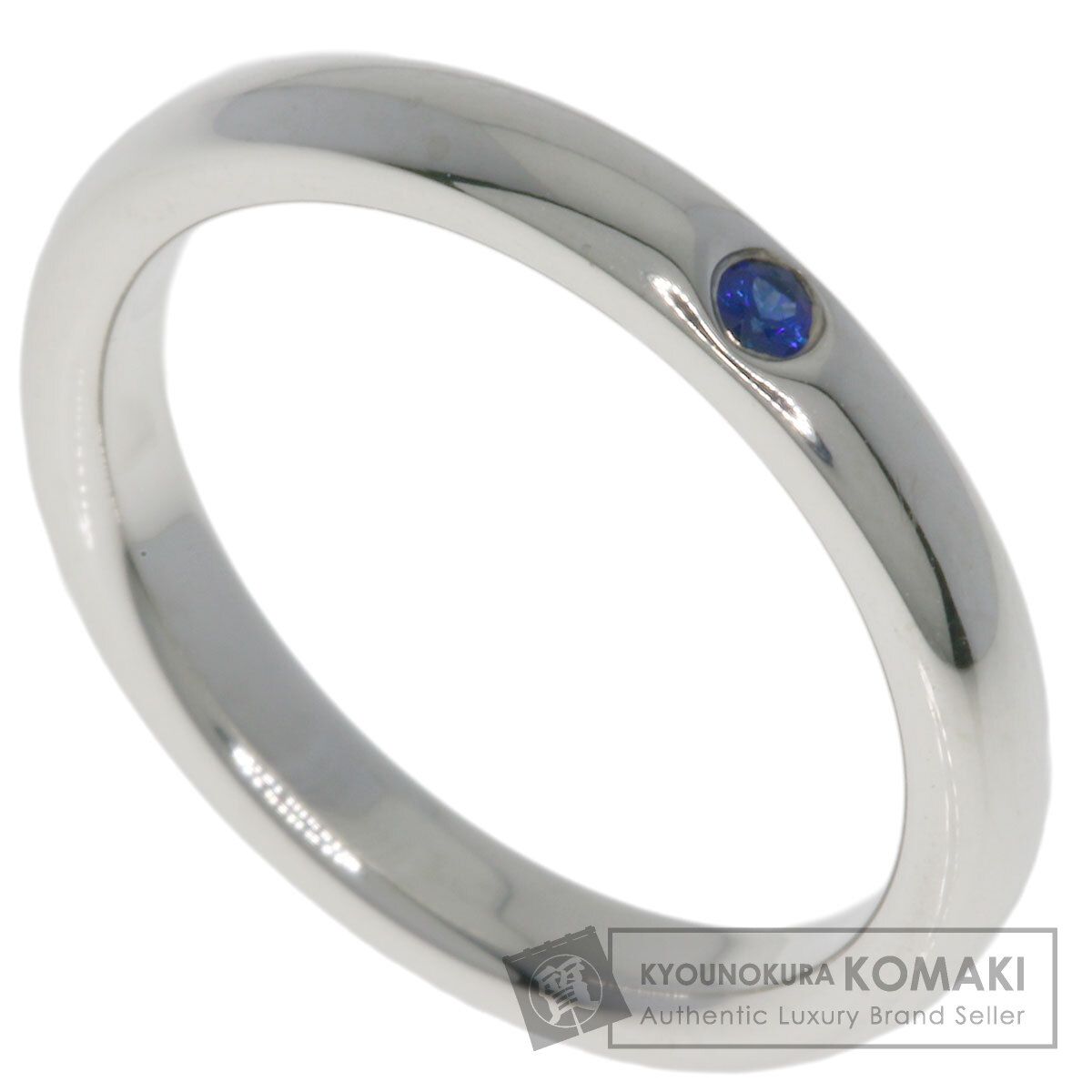 TIFFANY-Co. ティファニー スタッキング バンド サファイア リング 指輪 SV レディース