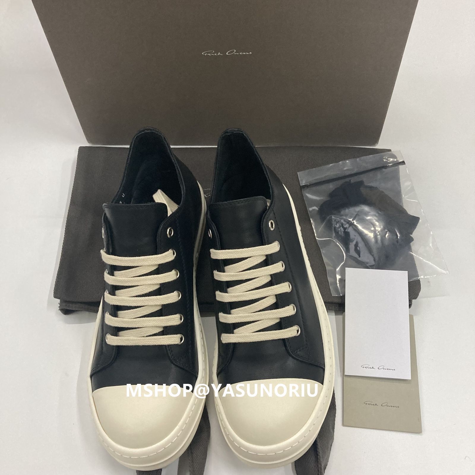 Rick Owens LOW SNEAKS レザー スニーカー RU01C4891LPO911