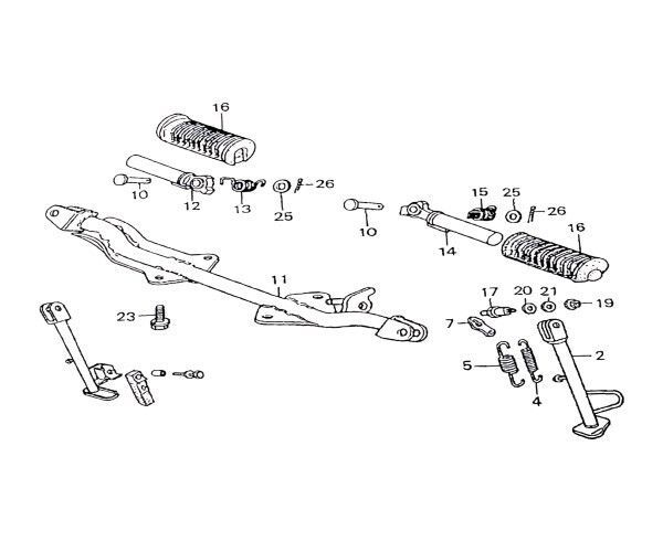 ホンダ 純正 Z50A MINI TRAIL フットペグ HONDA Z50A MINI TRAIL FOOTPEG BAR STEP 50610-045-670 ♥ Genuine JDM メーカー純正品